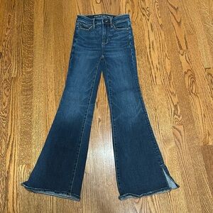 High rise bell bottom jeans from american eagle